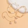 Bohemian Styles Shell Anklets Set with Starfish and Cowrie Charm Adjustable Beach Foot Jewelry for Women