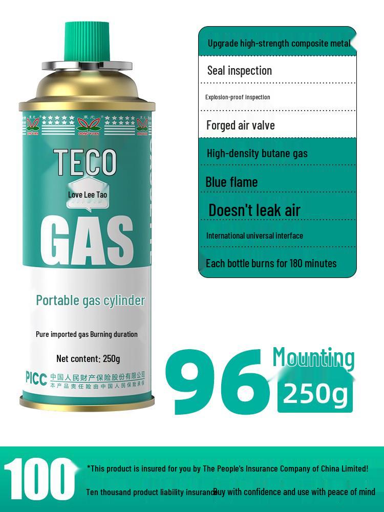 Explosion-Proof Portable Gas Stove with LPG Canister for Outdoor Use