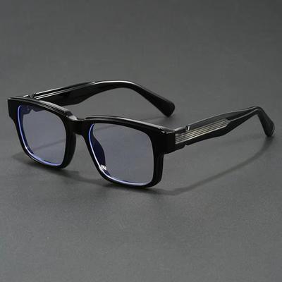 Square Anti Blue Light Myopia Glasses for Men Luxury Fake Glasses Women Trend Photochromic Sunglasses Optical Lenses with Recipe