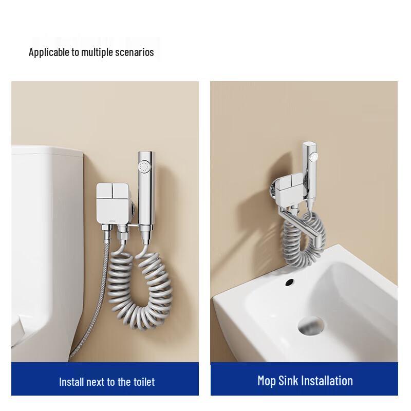 JOMOO High-Flow Dual-Outlet Toilet Bidet Spray Kit