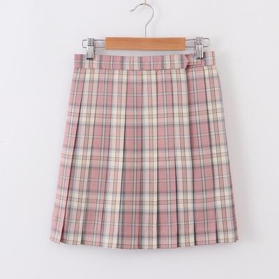Japanische Akademie Sakura High Waist Plisseerock mit Positionierungslinie für die Tasche