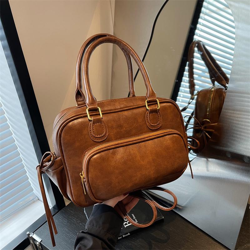 Düz kare PU omuz ve çapraz askılı çantalar üç kullanım özel tasarım lüks sırt çantaları