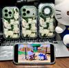Green lazy cat is suitable for apple 17 mobile phone iphone16promax huawei mate70 honor protective case
