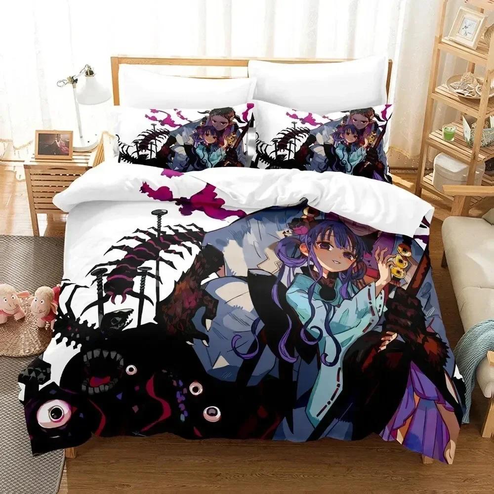 3D Anime Toilet-bound Hanako-kun Printed Bed Set Duvet Cover Pillowcase Bedding Set Linen Sheet Quilt Cover Full Queen King Size