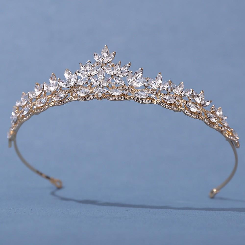 Hair Hoop Bridal Princess Crown Headbands Rhinestone Diadem Crystal Crown Headwear  Girls Party