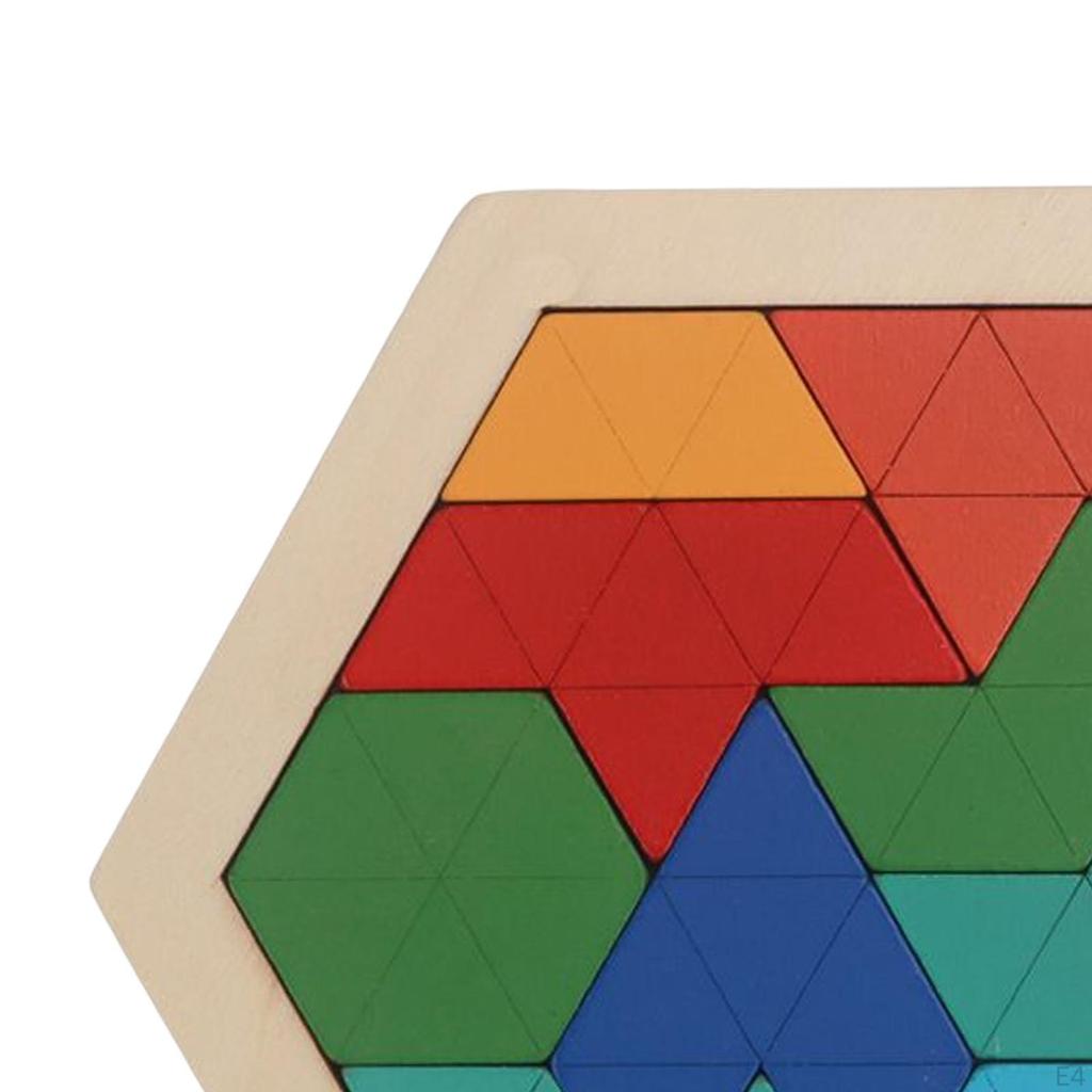 Educational Puzzles Blocks, Logical Game ,Colorful Wood Brain Teasers Toy, for Creativity