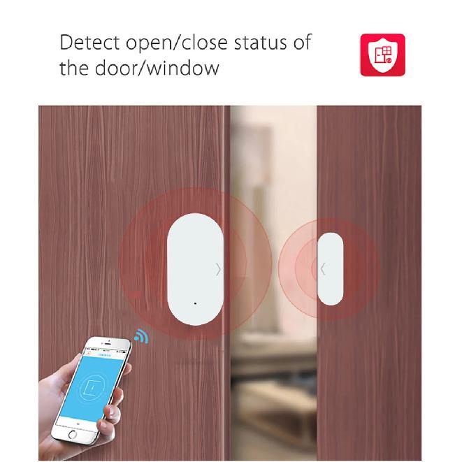 Tuya Zigbee 3.0 Door Window Sensor for Home Assistant Z2MQTT Magnetic Detector Smart Home Security APP Monitor