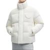 Fila X Études Collaborazione Moda Minimalista Calda Giacca Piumino con Collo Rialzato Capo Esterno Unisex Cocco-Bianco F11U346901F-IV