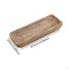 Wooden Serving Tray Multipurpose Candle Holder for Nuts Veggies Kitchen