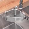 Kitchen Tools Stainless Steel Sink Drain Basket Triangle Food Egg Filter Organizer Shelf Rack Drainier Household Accessories