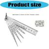 6pcs High Accuracy Steel Gaps Gauges Lab Grade Gaps Measurement Tool for Machinery Maintenance & Technical Inspections