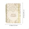 Weekly Planner Notebook Productivity Organizer 142 Pages Metal Double Coil, 71 Sheets Academic