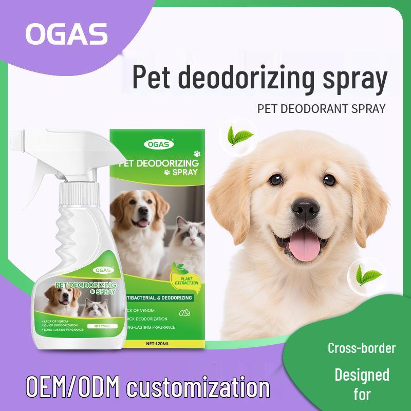 Scented Pet Deodorizer Spray: Safe, Non-Irritating Odor and Mite Remover for Cats and Dogs, Ideal for Cat Litter and Dog Beds.