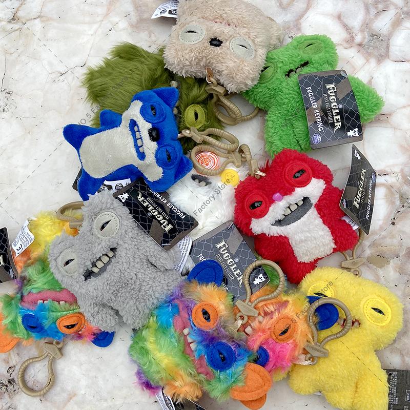 10cm Fuggler Cute Tooth Monster Funk Tooth Treasure Plush Keyrings Kawaii Mini Series Baby Funny Plush Doll Ornament
