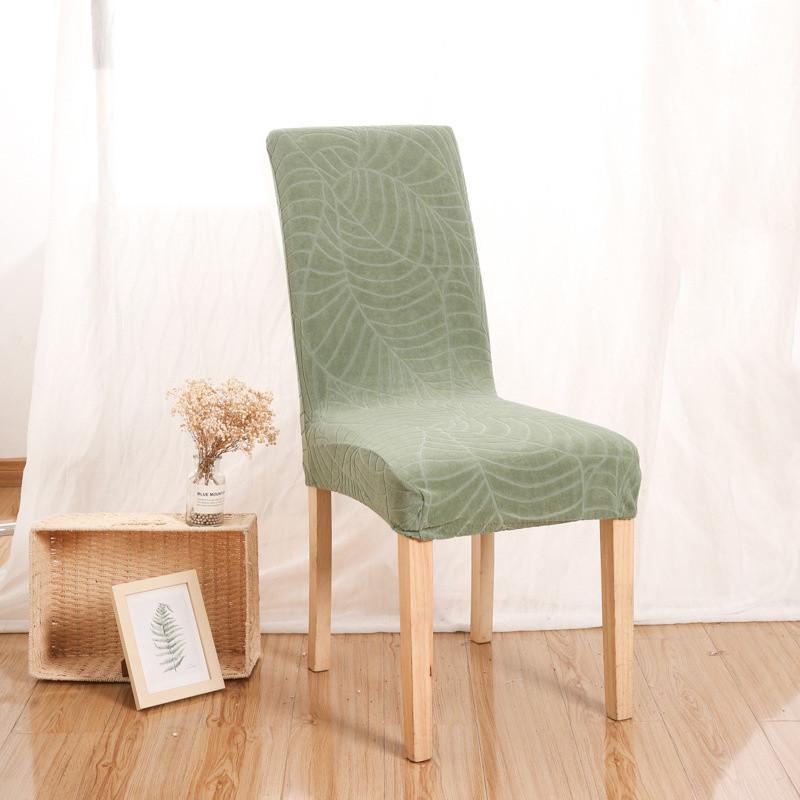 Thick Leaf Jacquard Elastic Chair Cover European and American Style Household Jacquard Chair Cover
