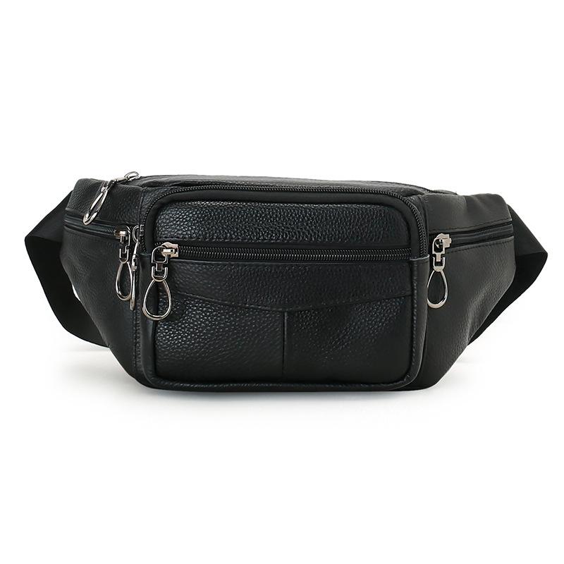 Men's Waist Bag Business Men's Chest Bag Commuting Men's Chest Crossbody Bag Men's High-end Pu Crossbody Bag