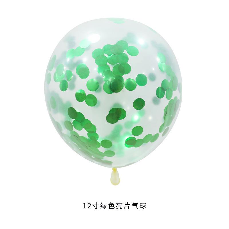 12 Inch Round Sequined Transparent Latex Balloon Birthday Wedding Opening Event Shopping Mall Decoration Party Decoration Supplies