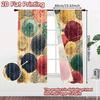 2D FLAT PRINTING 2pcs Curtains (Without Rod) Floral Mandala Design (5) April Fools is Day Festival Popular Curtains&Drapes