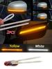 2pcs 12V LED Car Rearview Mirror Indicator Lamp Auto Headlight Strip Turn Signal Flowing Light Daylights for Car Lighting
