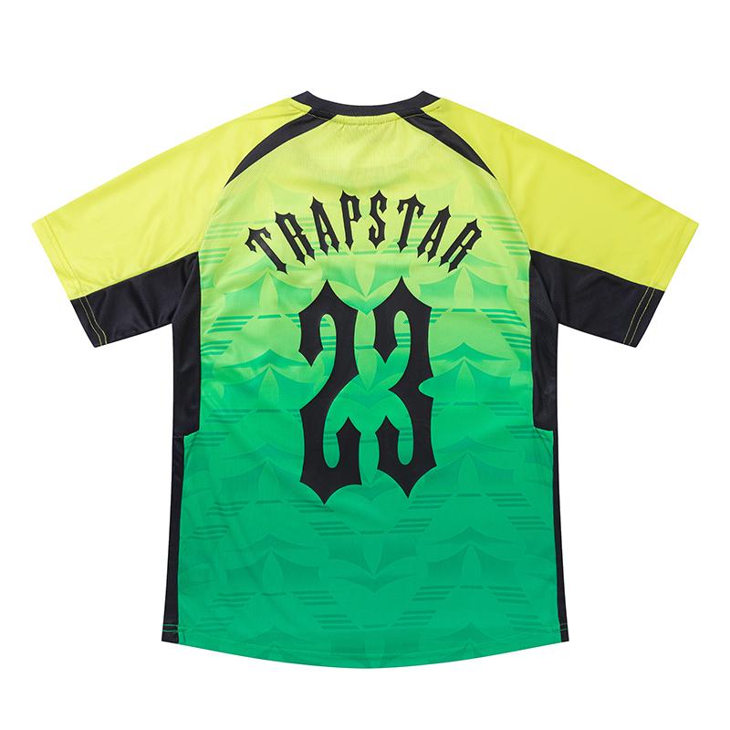 Trapstar London 2026 New Summer Trapstar Logo Diagonal Logo Number 23 Basketball Jersey Football Jersey Gradient Sports Short Sleeved T-shirt