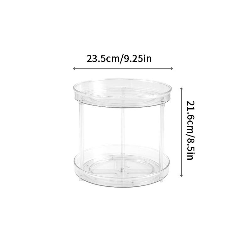 360Degree Rotatable Desktop Cosmetic Rack Bathroom Shelf Large-Capacity Perfume Aromatherapy Skin Care Product Storage Rack Organizer