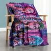 Demon Hunter Girls 3 Customize Your Name Blanket Throw Personalized Blanket Comfortable Versatile for Office Chair Bedding Nap Ideal for All Seasons