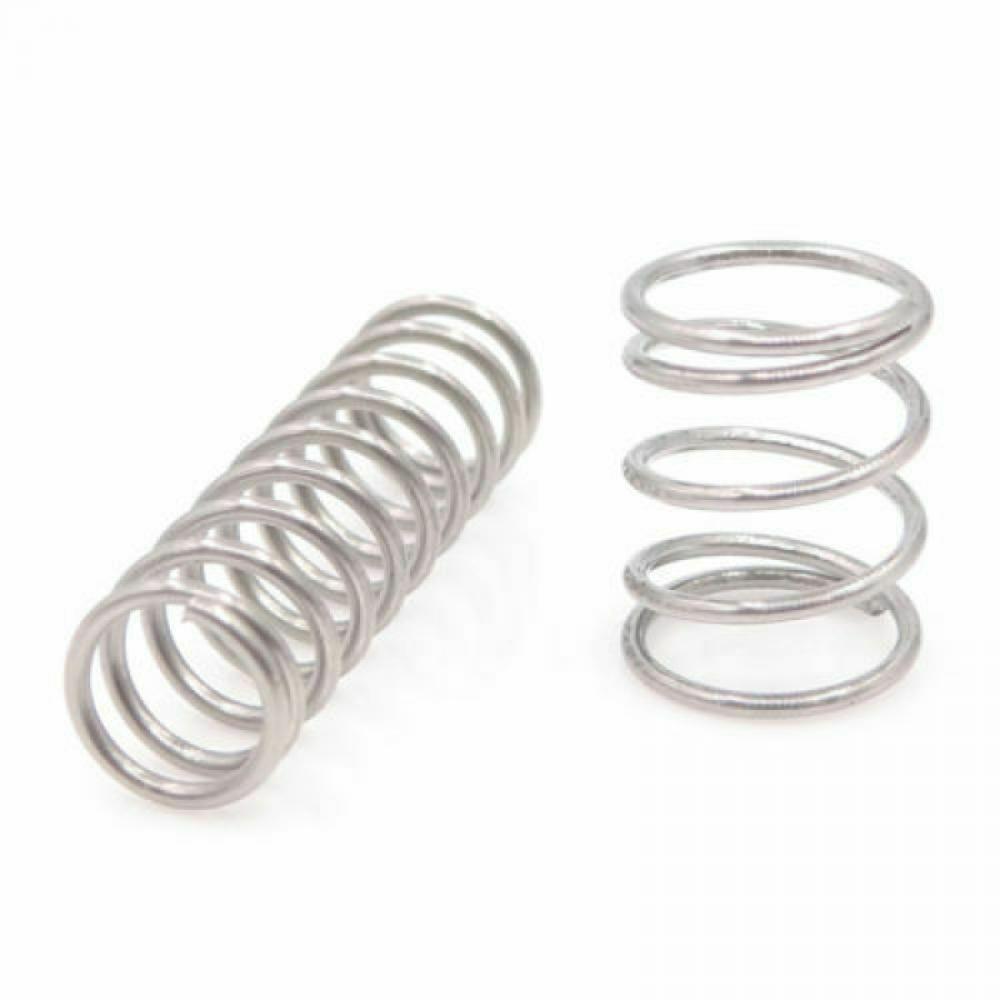 10PCS 0.8mm Compression Spring 304 Stainless Steel Compression Small Spring All Sizes 10-50MM Length