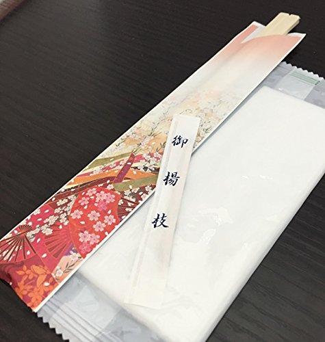 Engangs kimono 100 sett spisepinner, tannpirkere, håndklær, 3-delt sett, mønster,