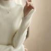 Mid-length Knitted Dress for Women In Autumn and Winter Half Turtleneck Slimming Casual Sweater Dress