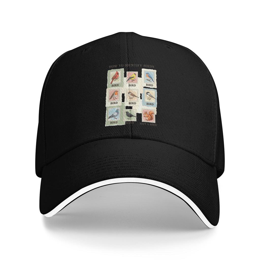 How to Identify Birds Funny Squirrel Sandwich Cap Adult Sport Baseball Cap Birdwatching Breathable Racing All seasons Hats