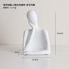 European Style Ceramic Figure Sculpture Handicraft Black and White Human Body Ornaments Abstract Art Living Room Office Ornament