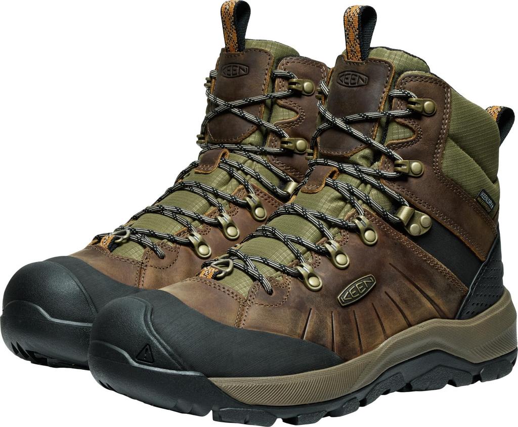 KEEN REVEL IV MID Polar Size cm Men's Boots, Bison/Orange Pepper, 27.0