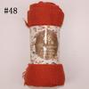 Muslim Women Solid Color Scarf Shawl Cotton Crinkle Hijab