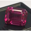 Certified Natural Dark Pink Ruby Emerald Cut 11-13 Ct Beautiful Loose Gemstone