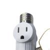 3 Prong Bulb Plug Adapter E26 Light Converter Pull Chain Switch Polarized Outlet