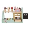 Wooden Ice Cream Toys Realistic Play Food Accessories Ice Cream Counter Shop Playset for Kids