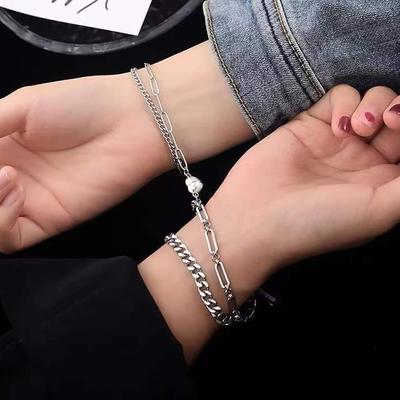 Long Tiantian Couples Bracelets Necklaces Matching Couple Bracelet Necklace for Bf Gf Couple Gifts for Her Couples Promise Necklace Bracelet for Him