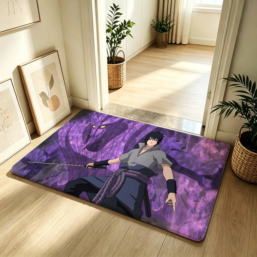 Anime N-narutoS Classic Carpet Bathroom Anti-slip Mat Door Mat Home Decoration Mat Entrance Door Mat Scratch-resistant Door Mat