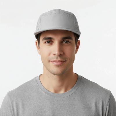 Casquette de Baseball Légère à Séchage Rapide Casquette de Course en Maille Douce et Respirante 5 Panneaux Chapeau de Soleil Imperméable Cyclisme