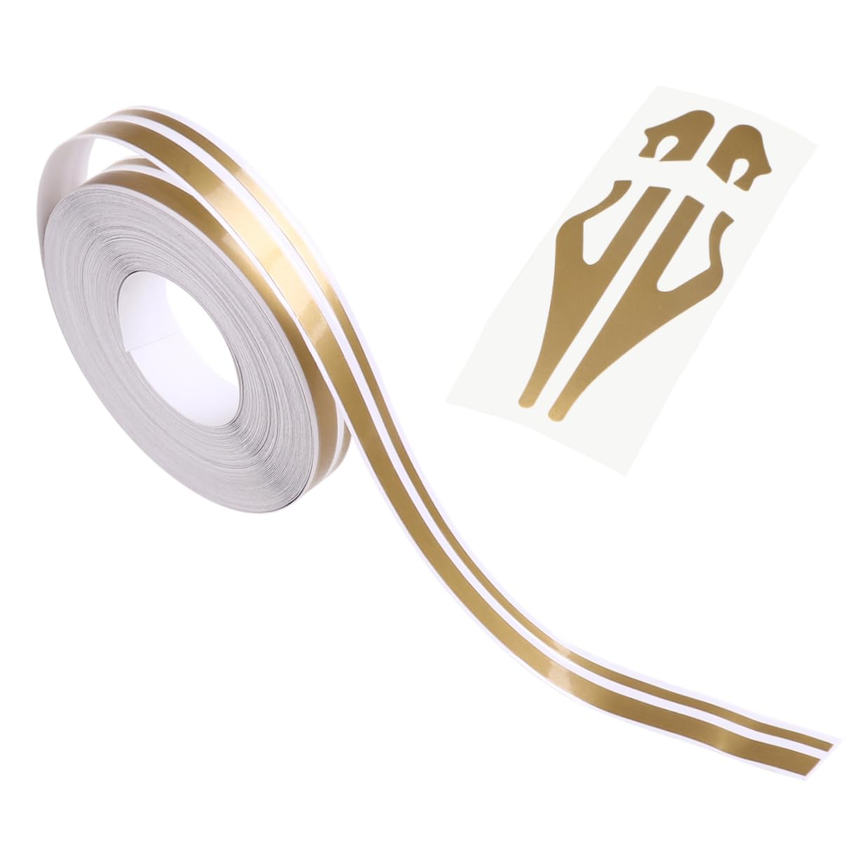 

WOFASHPURET Наклейка Полоса Декор Пинстрайп Лента Наклейка Крыло Molle Накладка на крыло Винил Золото Medium