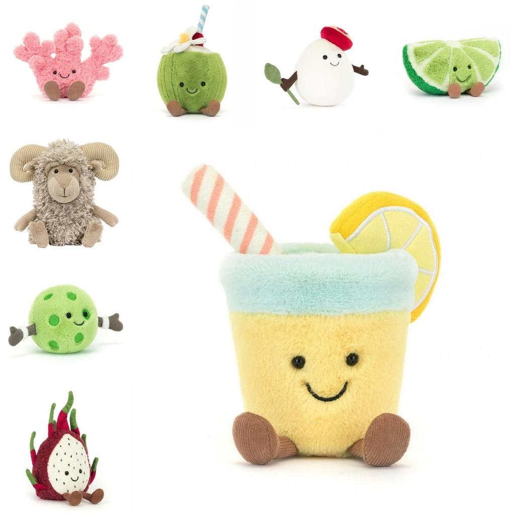 Amuseables Fruit Dragon Chestnut Glasses Rugby Plush Toy Stuffed Doll Kids Gift
