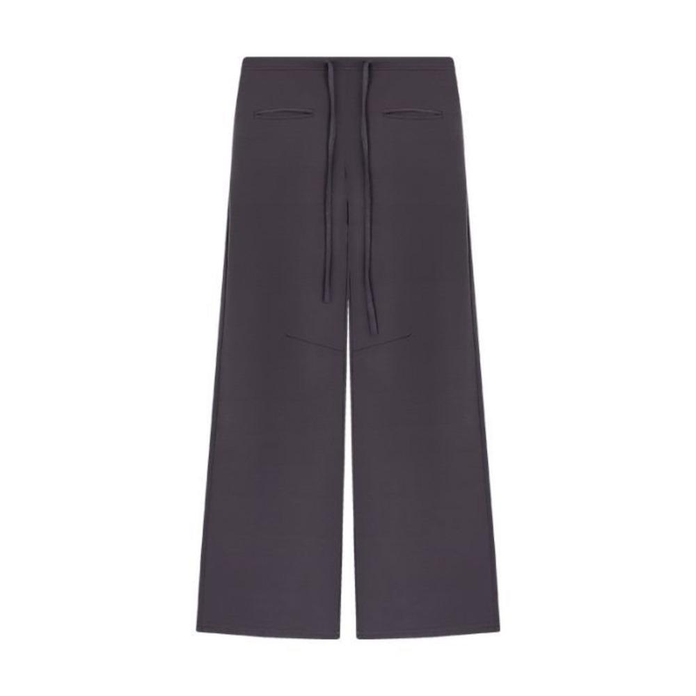 Loose Casual Pants Women Drawstring Wide Leg Pants Fashion Straight Leg Pants  Gym