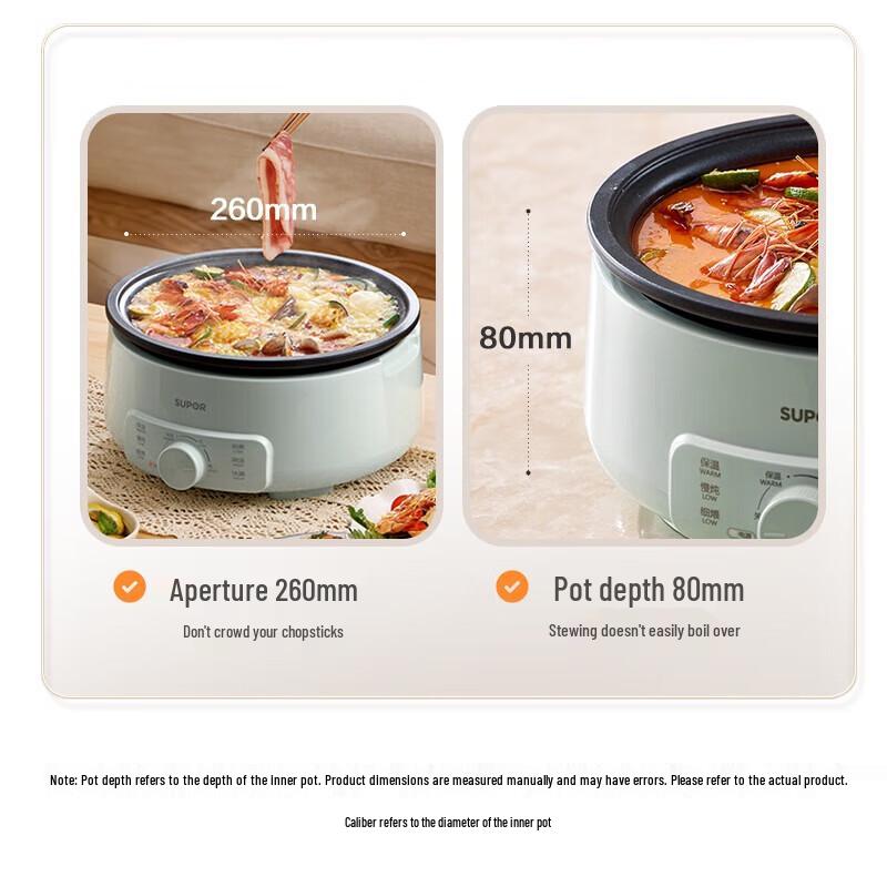 Supor 3L Multifunction Electric Hot Pot CN plug (adapter included)