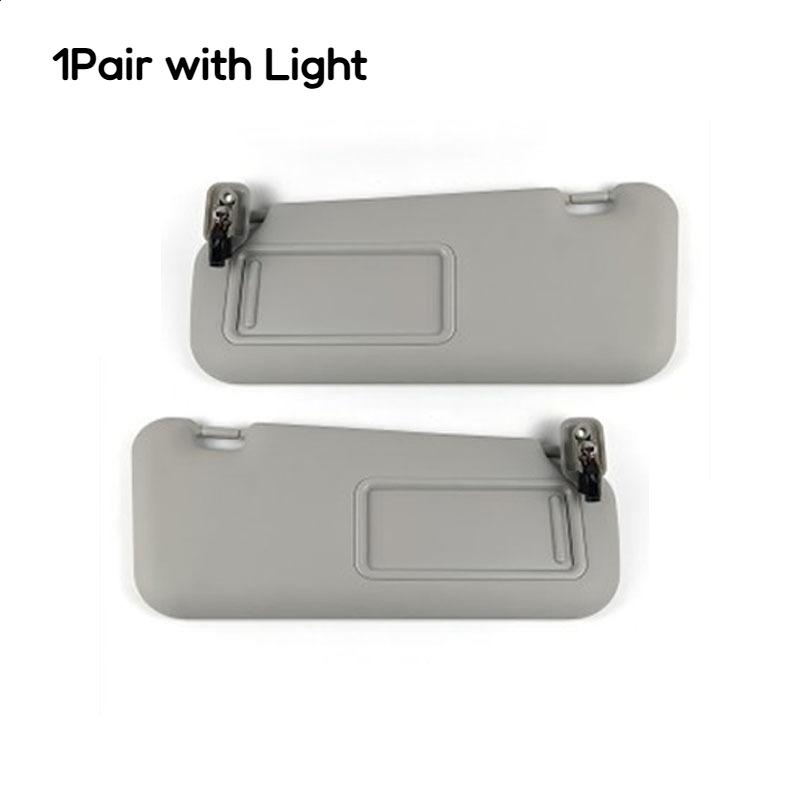 1 Stück/1 Paar Graue Linke und Rechte Sonnenblende mit oder ohne Lampe Passend für Mazda 3 2010 2011 2012 2013 BBM2-69-320C-75 Ersatz
