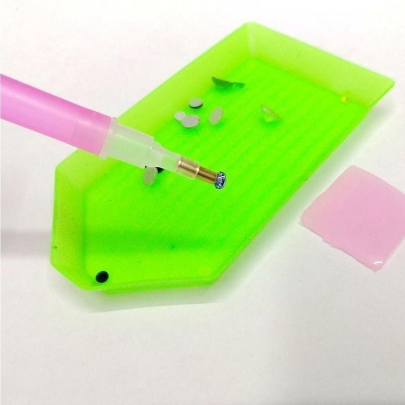 5Pcs/set  Pink Nail Art Rhinestone Gem Picker Pen Dotting Manicure Nail Art Tools