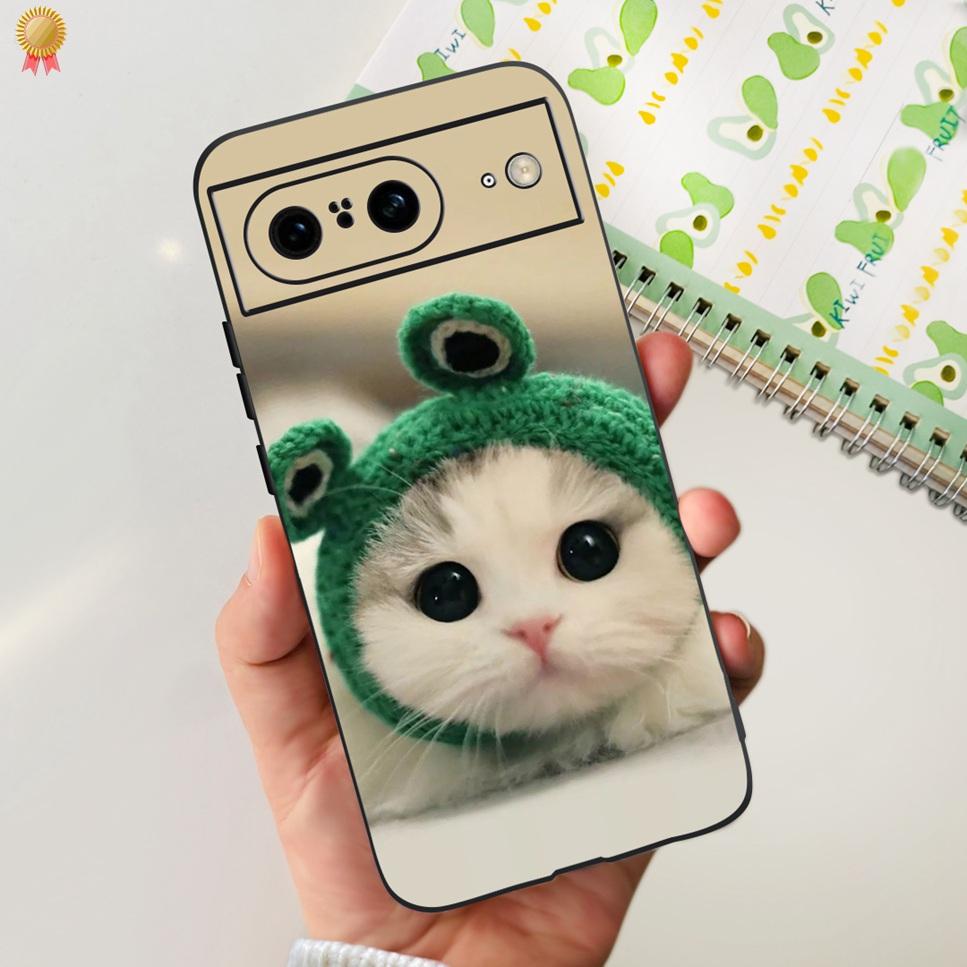 For Google Pixel 8 Pro Case Cute Cartoon Silicone Shockproof Back Cover For Google Pixel 8 Pro 8Pro Phone Case Bumper Funda Capa