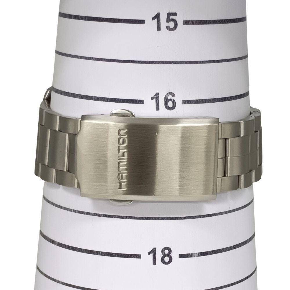 Used HAMILTON H704450 Khaki Field Back Skeleton Automatic Men's Watch Genuine / C1131