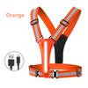 Usb Rechargeable Led Reflective Vest Adjustable Waist/Shoulder For Women Men Kid