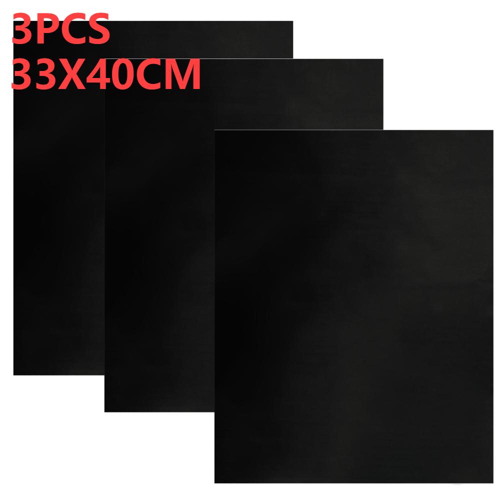 1-5PCS 40x50/33X40cm Oven Liners Grill Mat On Stick BBQ Grill Liners Reusable Arbecue Baking Liners Cook Pad Microwave Oven Tool