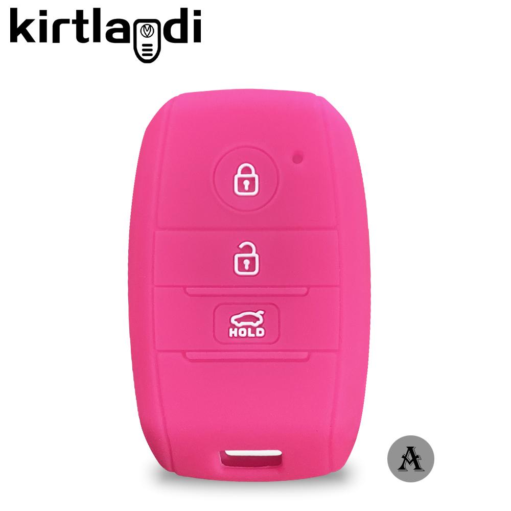 Silikonowy Pokrowiec na Kluczyk Uchwyt Brelok dla Kia Rio GTLine X-line Sorento Optima 3 Cerato K4 Sportage Ceed KX K4 K5 Sorento Prime 3